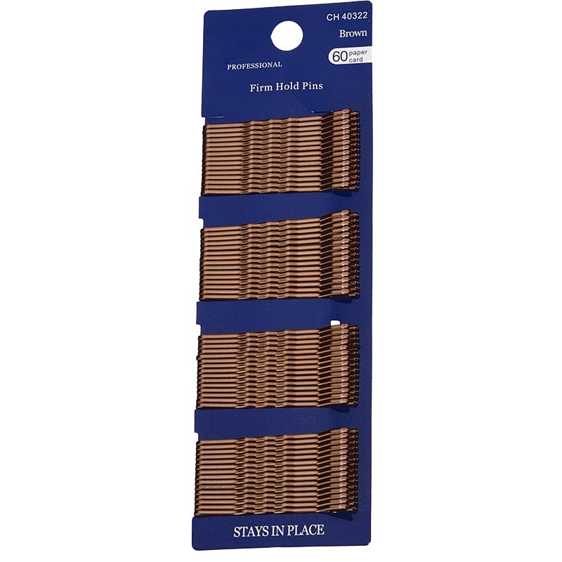 Τσιμπιδάκια Μαλλιών Καστανό Χρώμα 60 τεμ