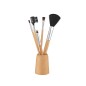 Πινέλα μακιγιάζ ξύλινα με βάση σετ 5 τμχ