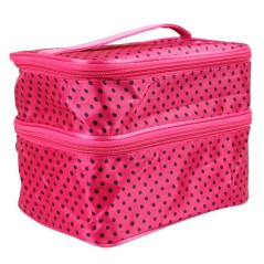 Νεσεσέρ δύο επιπέδων με καθρέφτη σε ροζ πουά