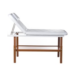 Κρεβάτι αισθητικής σταθερό, φυσικοθεραπείας, μασάζ, με ρυθμιζόμενη γωνία πλάτης