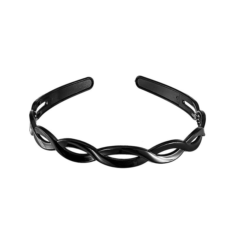 Κοκκάλινη στέκα για τα μαλλιά μαύρη Κοκκάλινη στέκα για τα μαλλιά μαύρη