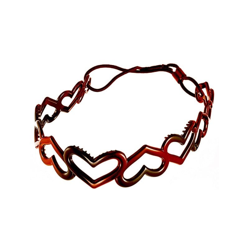 Εύκαμπτη στέκα μαλλιών με λάστιχο καφέ