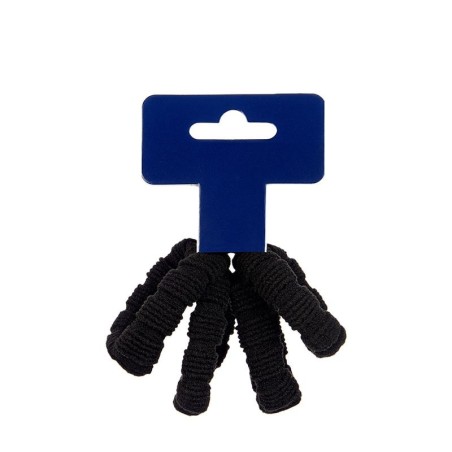 Λαστιχάκια μαλλιών φαρδιά 4τεμ μαύρο χρώμα