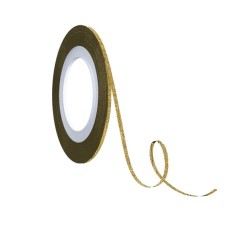 Stripping Tape χρυσή με glitter αυτοκόλλητη ταινία σχεδιασμού νυχιών