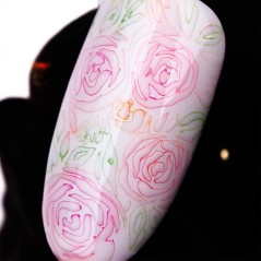 Πούδρα νυχιών μοβ για εφέ καπνού