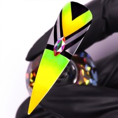 Πούδρα νυχιών γαλάζια για εφέ καπνού