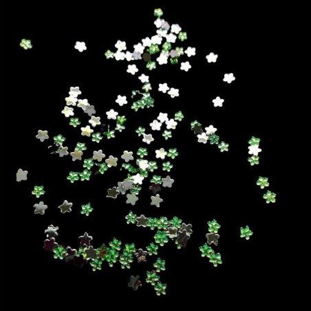 Strass λουλούδια πράσινα για τα νύχια 2,5mm