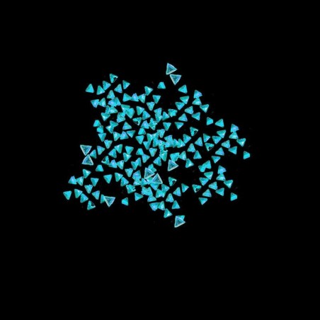 Strass τρίγωνα τυρκουάζ για τα νύχια 2,5mm