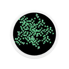 Strass τρίγωνα πράσινα για τα νύχια 2,5mm