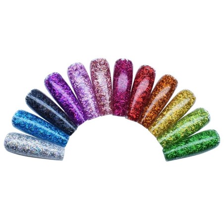 Glitter Strips Confetti Metallic Φούξια