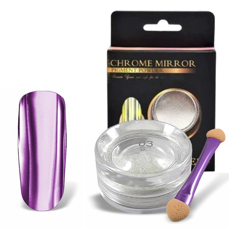 Σκόνη Mirror Effect Ροζ 5gr