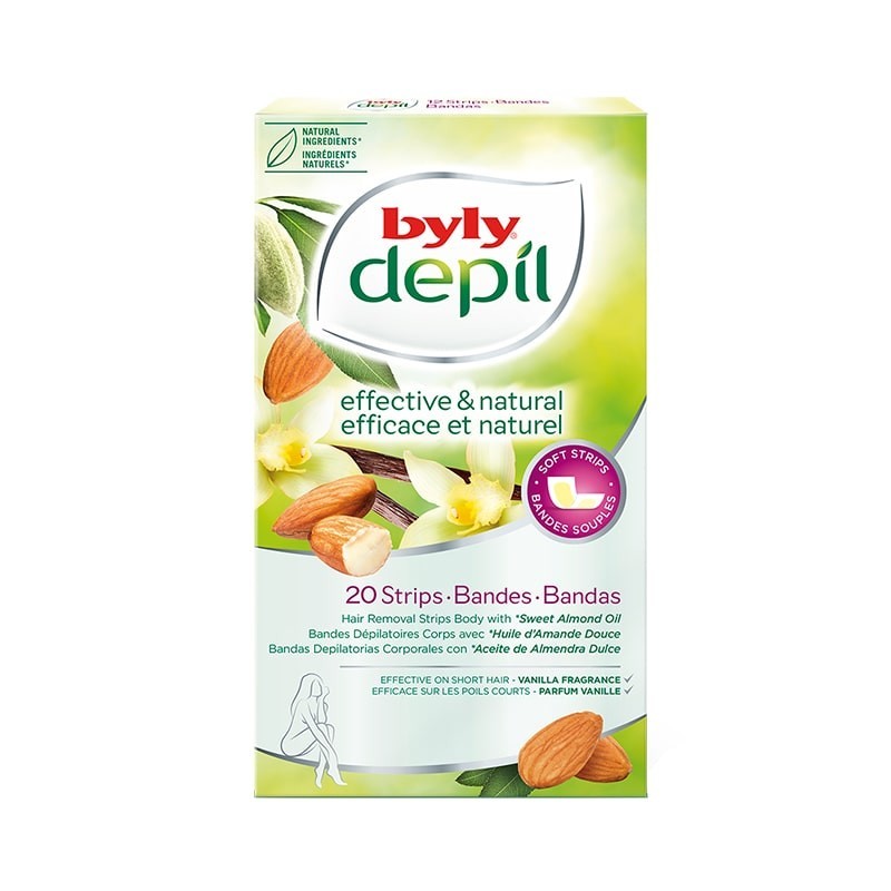 Αποτριχωτικές Ταινίες Σώματος Byly Depil Sweet Almond Oil 20 τεμ. Αποτριχωτικές Ταινίες Σώματος Byly Depil Sweet Almond Oil 20 τεμ.