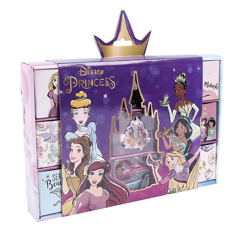 Αξεσουάρ Μαλλιών σε Κουτί Έκπληξη Disney Princess Σετ 12 τεμ