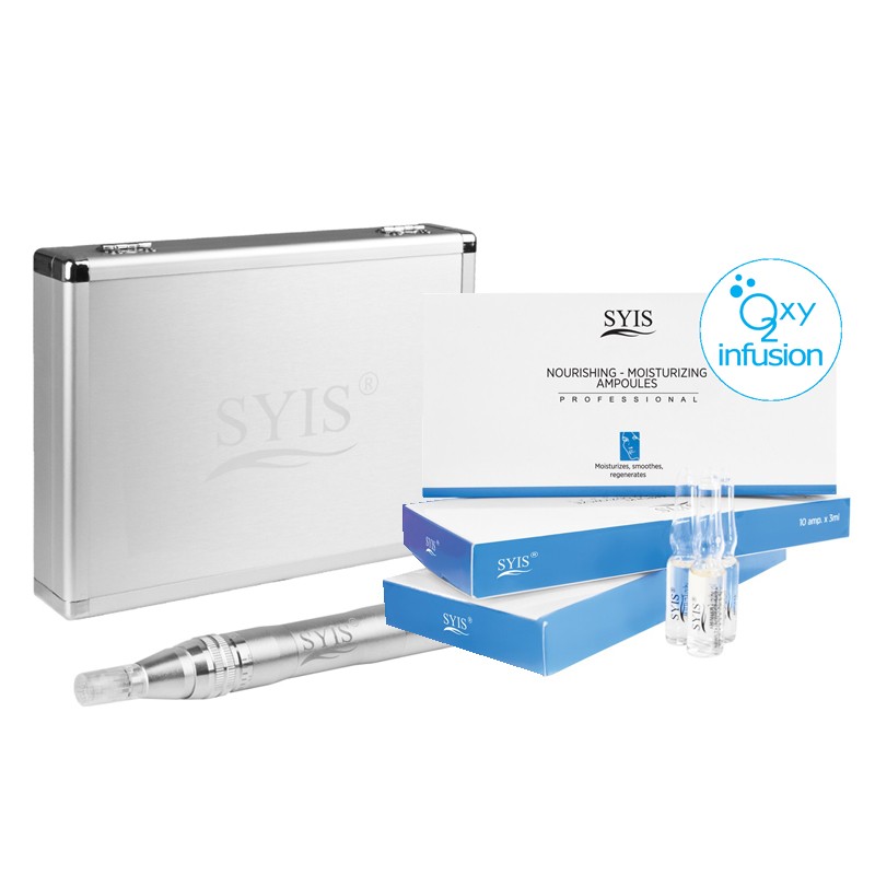 Συσκευή Μεσοθεραπείας Kit Syis 05 Dermapen Ασύρματη και αμπούλες ενυδάτωσης-θρέψης 10x3ml