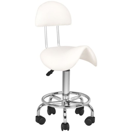 Taboret kosmetyczny 6001 biaÅ‚y