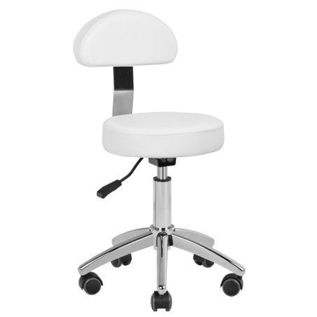Taboret kosmetyczny do pedicure 304-P biaÅ‚y