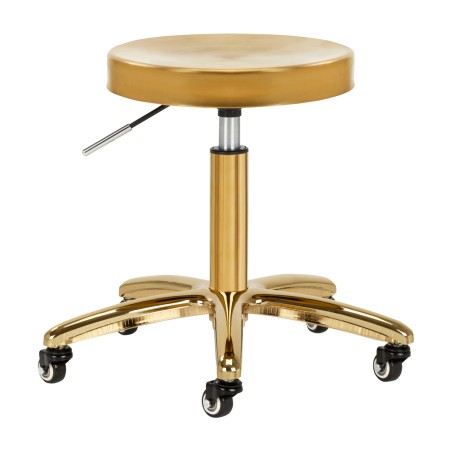 Taboret kosmetyczny / fryzjerski zÅ‚oty AM-863