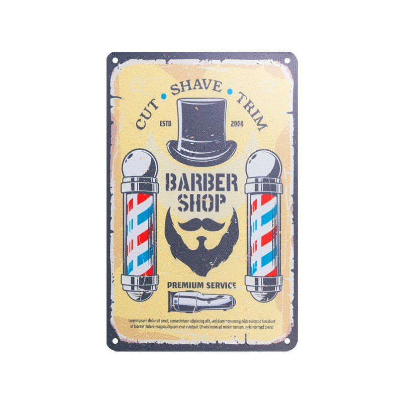Διακοσμητικός πίνακας Barber B018