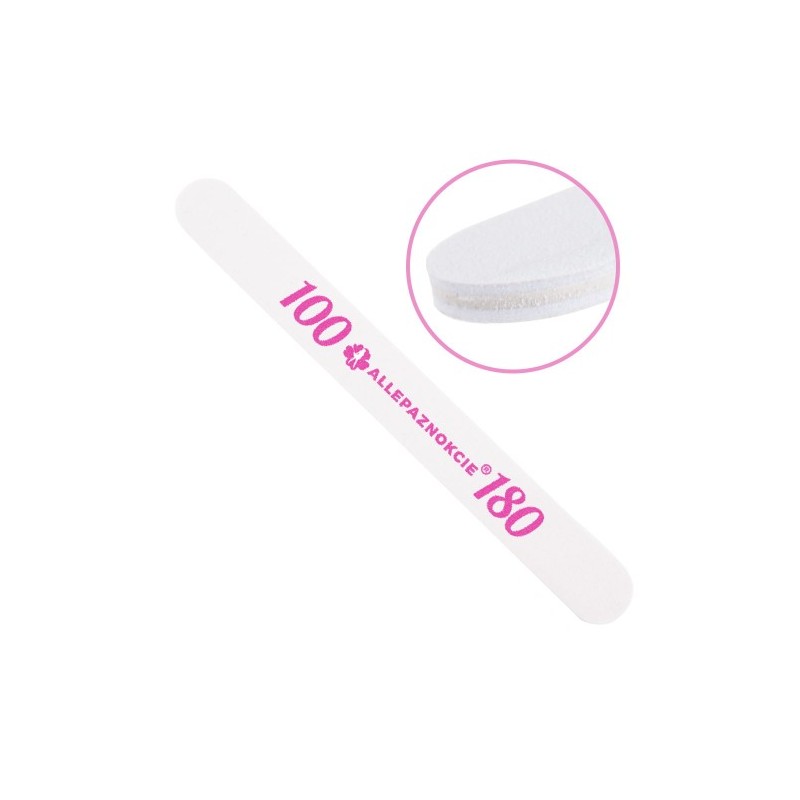 Λίμα Allepnails Ίσια Λευκή 100/180 Grt.Standard