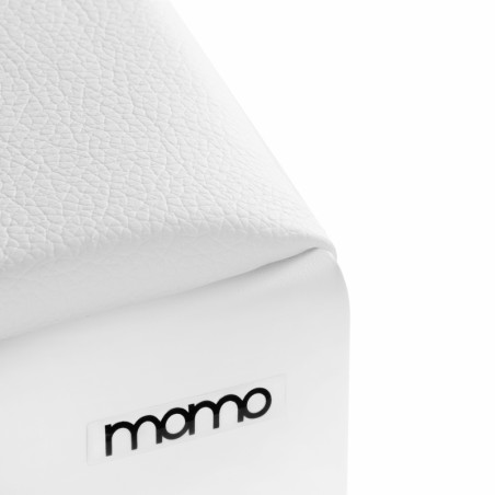 Μαξιλαράκι Μανικιούρ Momo Με Λευκή Δερματίνη και με Χώρο για Συσκευές