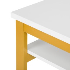 Τραπέζι manicure σε λευκό με χρυσό χρώμα 17G