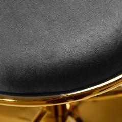 Σκαμπό Ψηλό με πλάτη επενδεδυμένο με γκρι βελούδο