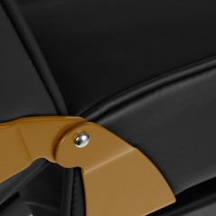 Fotel kosmetyczny 557G z kuwetami zÅ‚oto czarny