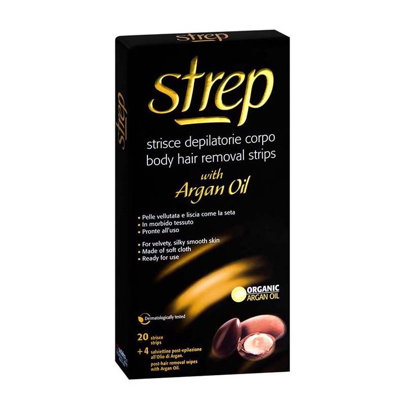 Αποτριχωτικές Ταινίες Σώματος Strep Argan Oil 20τμχ Αποτριχωτικές Ταινίες Σώματος Strep Argan Oil 20τμχ