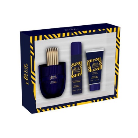Blue Deluxe Gift Set EDT + Body spray + Shower Gel