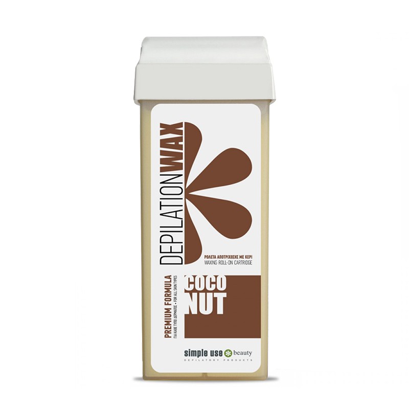 Κερί Αποτρίχωσης Καρύδα με TiO2 Τιτάνιο Roll-on 100ml