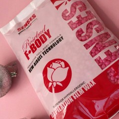 Υποαλλεργικό Κερί Αποτρίχωσης Senses Full Body Rosebud Σε Σταγόνες Χωρίς Ταινία 800gr
