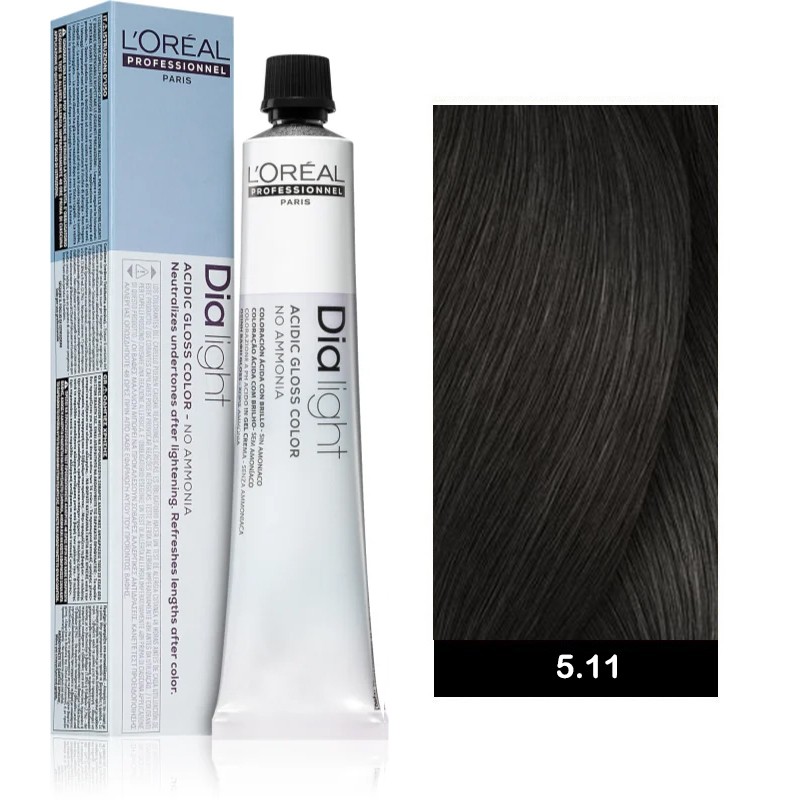 L’oreal Professionnel Dia Light 50ml N°5.11 Καστανό Ανοιχτό Σαντρέ Βαθύ