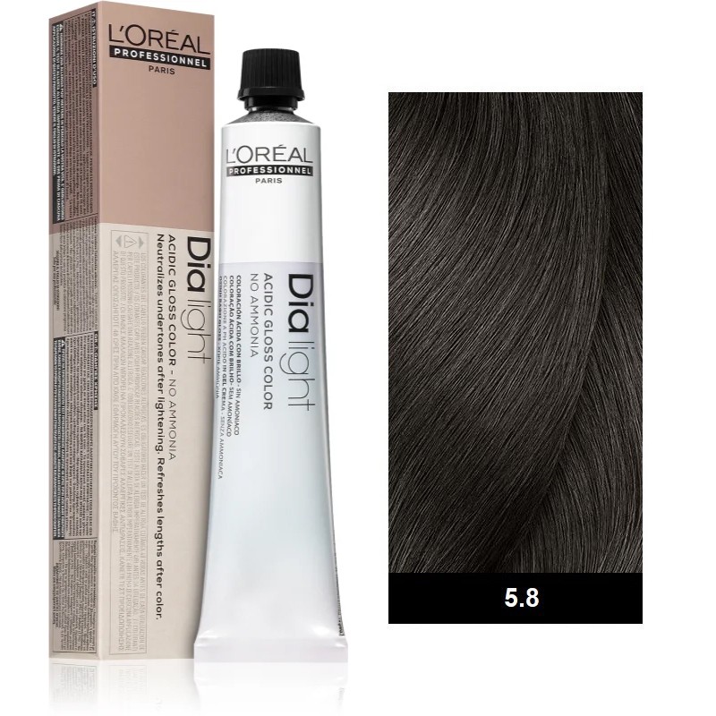 L’oreal Professionnel Dia Light 50ml N°5.8 Καστανό Ανοιχτό Μόκα