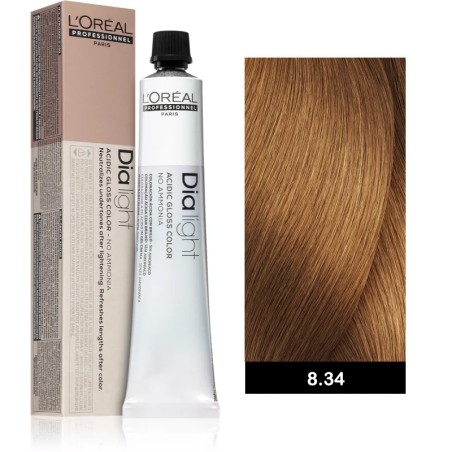 L’oreal Professionnel Dia Light 50ml N°8.34 Ξανθό Ανοιχτό Ντορέ Χάλκινο