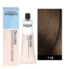 L’oreal Professionnel Dia Color 60ml N°7.18 Ξανθό Σαντρέ Μόκα