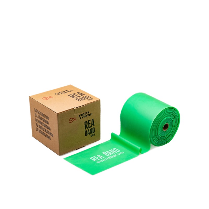 Λάστιχο γυμναστικής Medium 46m x 12.8cm x 0.25mm Rea Band Πράσινο