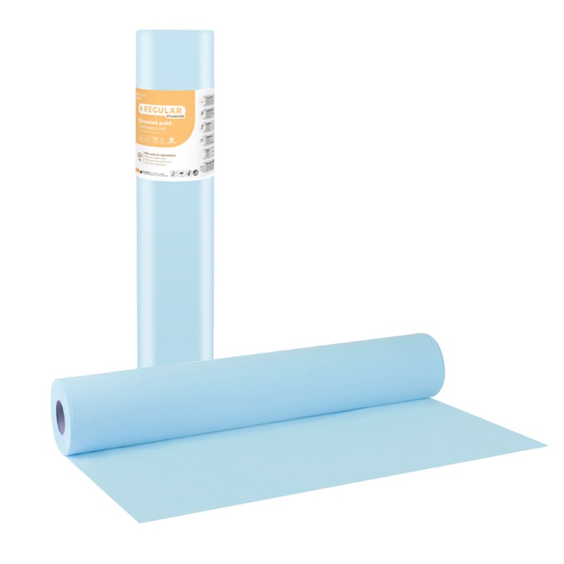 Regular Standard 2ply Γκοφρέ Χαρτί Εξεταστικό ρολό 50cm x 50m - Γαλάζιο