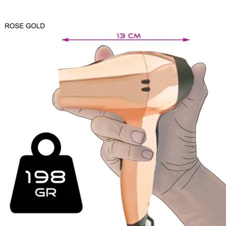 Μίνι Πιστολάκι Μαλλιών Lim Mini Barber Rose - Gold