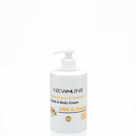 Κρέμα Χεριών & Σώματος New Line Μέλι και Γάλα 500ml