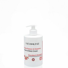Κρέμα Χεριών & Σώματος New Line Σοκολάτα Φράουλα 500ml