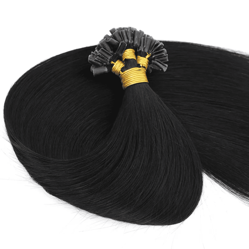 Extensions 100% Φυσικά 50cm N°1B Μαύρο Φυσικό (25 τμχ)