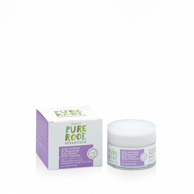 24ωρη Αντιρυτιδική & Αναζωογονητική Κρέμα Για Ώριμες Επιδερμίδες Ventus Pure Root 50ml