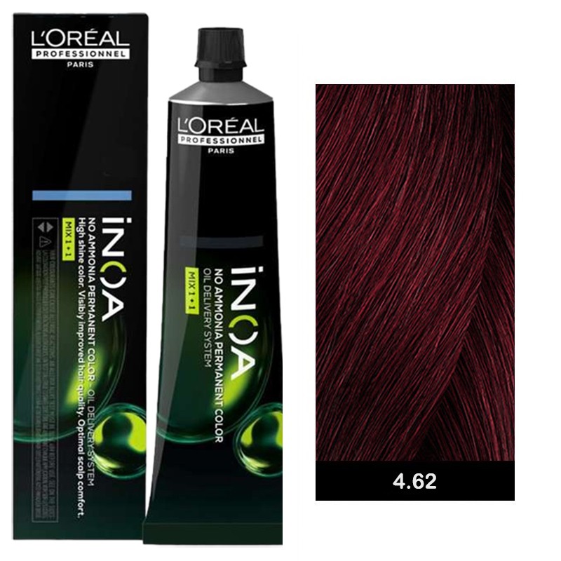 L’oreal Professionnel Inoa Carmilane 60ml N°4/62 Καστανό Κόκκινο Ιριζέ
