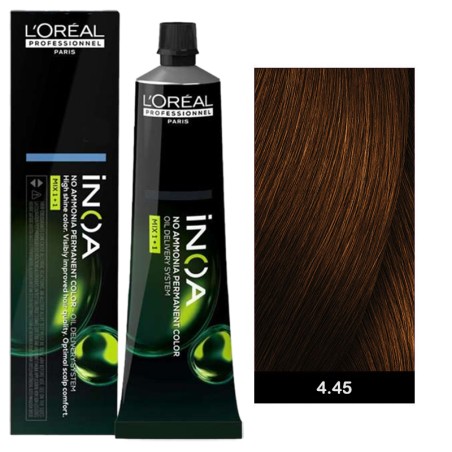 L’oreal Professionnel Inoa 60ml N°445 Καστανό Χάλκινο Ακαζού