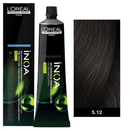 L’oreal Professionnel Inoa 60ml N°512 Καστανό Ανοιχτό Σαντρέ Ιριζέ