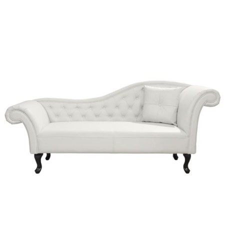 ΑΝΑΚΛΙΝΔΡΟ T.CHESTERFIELD FB93008.02 PU ΛΕΥΚΟ-ΜΑΥΡΑ ΠΟΔΙΑ(ΔΕΞΙ)190x61x84Yεκ
