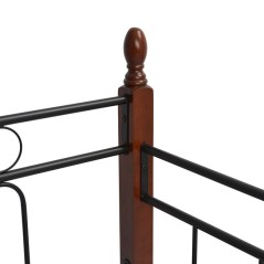 ΚΑΝΑΠΕΣ ΚΡΕΒΑΤΙ ΣΤΡΩΜΑ 90Χ190 εκ ΜΕΤΑΛΛΟ ΚΑΙ ΞΥΛΟ FB9367