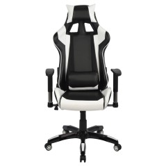 ΠΟΛΥΘΡΟΝΑ GAMING FB91056.04 ΜΑΥΡΟ ΛΕΥΚΟ PU 67x70x134 cm