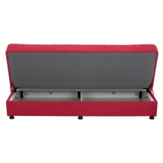 ΚΑΝΑΠΕΣ ΚΡΕΒΑΤΙ 3ΘΕΣΙΟΣ ΜΕ ΥΦΑΣΜΑ ΦΟΥΞΙΑ FB93067.04 192x74x82 εκ.