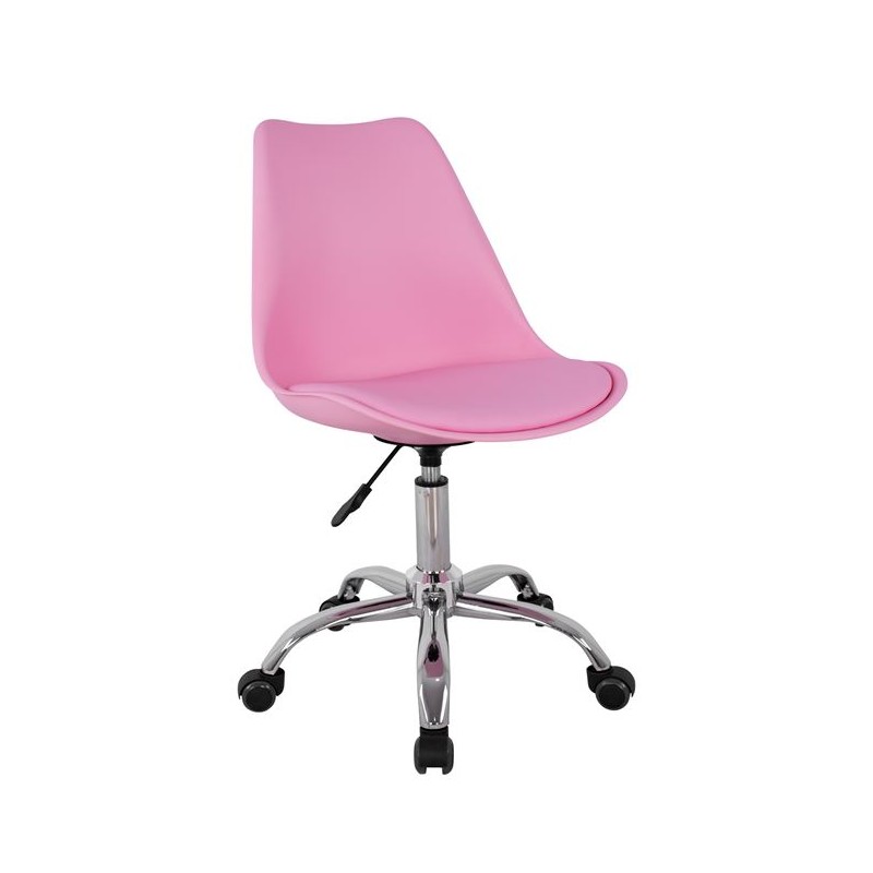 ΚΑΡΕΚΛΑ ΓΡΑΦΕΙΟΥ FB91052.05 ΡΟΖ 48x56x95 cm